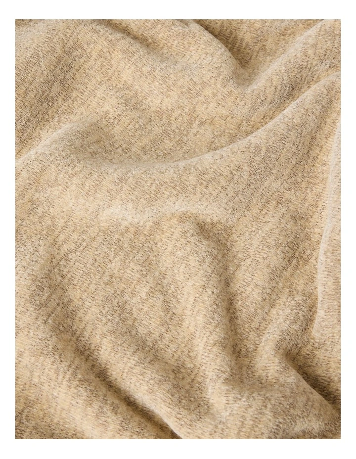 Chenille Sherpa Blanket in Natural image 2