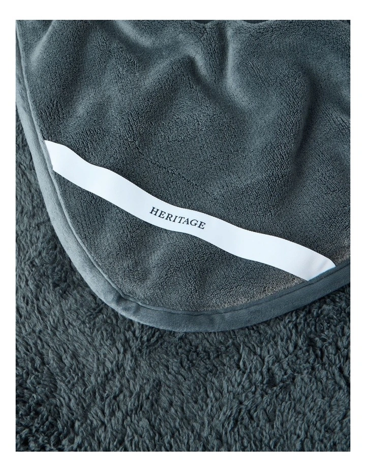 Reversible Sherpa Blanket in Charcoal image 4