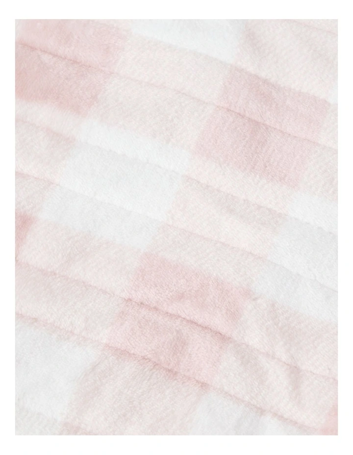 Check Heated Throw in Pink image 3