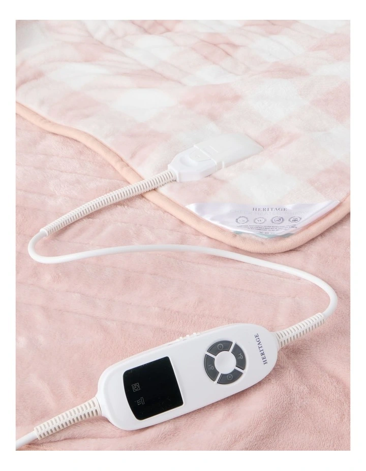 Check Heated Throw in Pink image 5