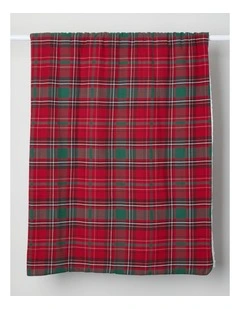 Christmas Blanket in Red Tartan