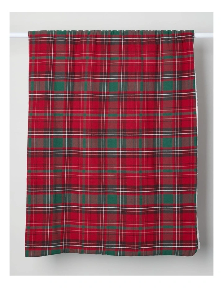 Christmas Blanket in Red Tartan image 1