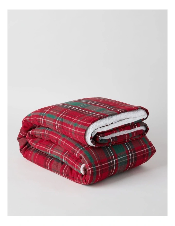 Christmas Blanket in Red Tartan image 2
