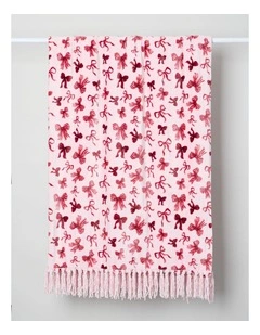 Xmas Novelty Blanket in Jolly Red