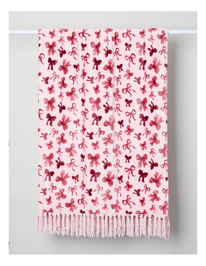 Xmas Novelty Blanket in Jolly Red image 1
