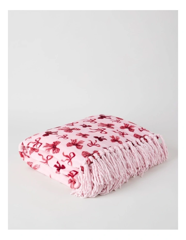 Xmas Novelty Blanket in Jolly Red image 2