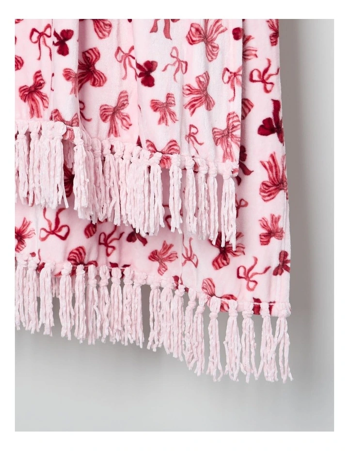 Xmas Novelty Blanket in Jolly Red image 3