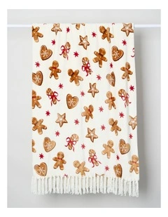 Xmas Novelty Blanket in Lux Snow