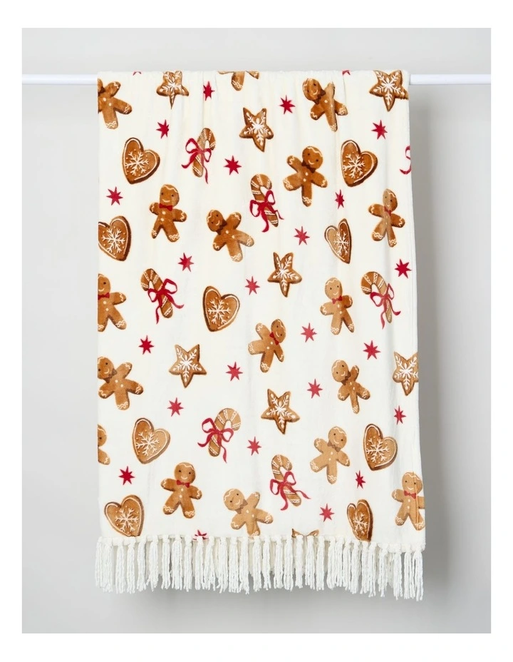 Xmas Novelty Blanket in Lux Snow image 1