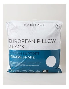 European Gusseted Pillow 2 Pack
