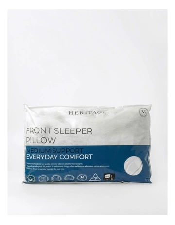 Front Sleeper Pillow in White
