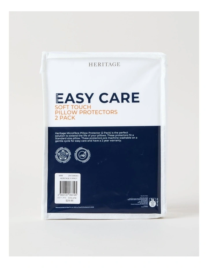 Easy Care Soft Touch Standard Waterproof Pillow Protector 2 Pack image 1