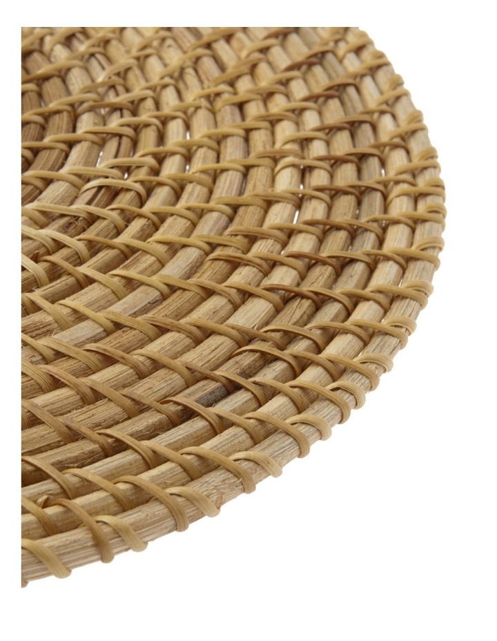 heritage rattan placemat 35cm light natural myer