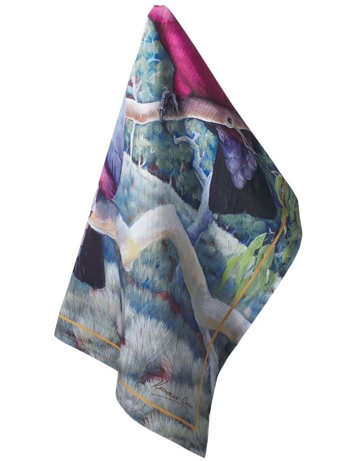 Birds of Australia KC 10yr Anniversary Tea Towel 50x70cm Galah Print image 2