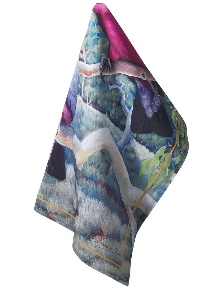 Birds of Australia KC 10yr Anniversary Tea Towel 50x70cm Galah Print image 2