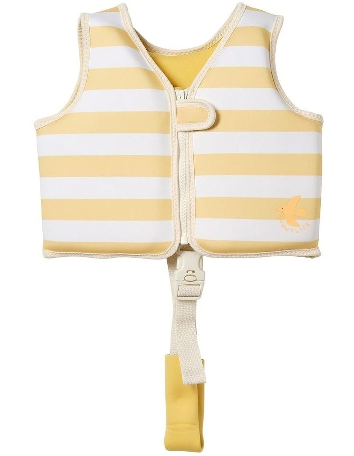 Sammy the Seagull Stripe Swim Vest (2-3 Years) in Mustard image 1