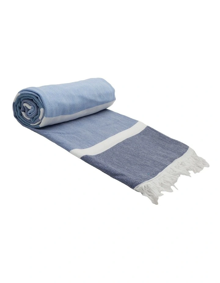Cotton Beach Towel in Sky image 1