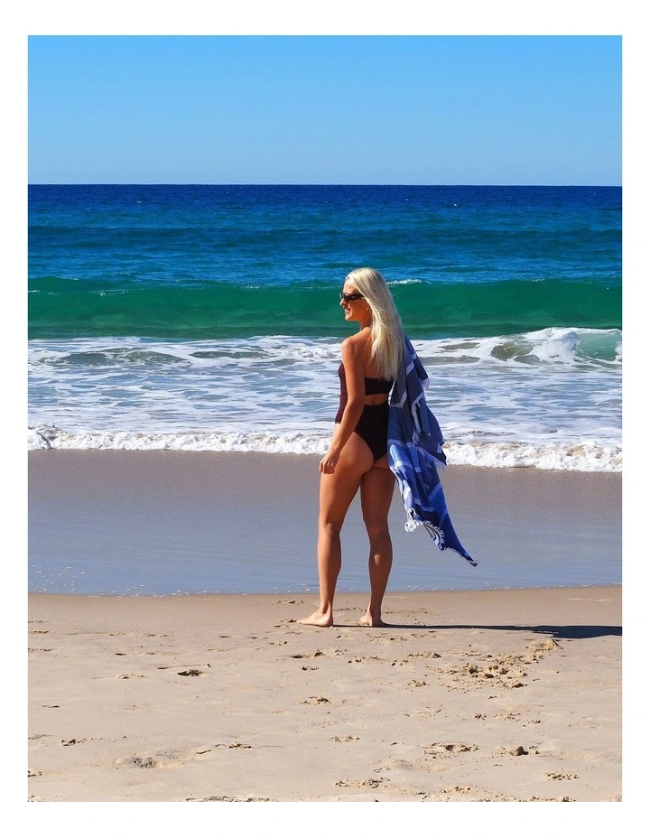 Cotton Beach Towel in Sky image 3