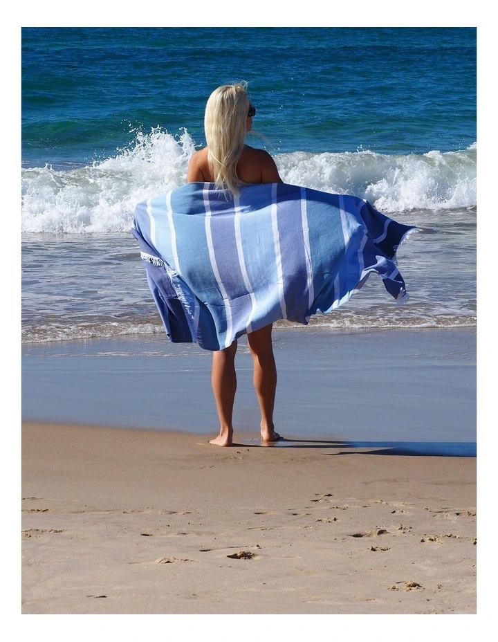 Cotton Beach Towel in Sky image 7