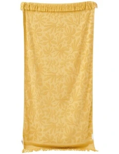 Luxe Towel in Mango Bay Golden Mustard