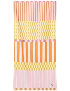 Designer Collection Beach Towel in Lemonade Waves