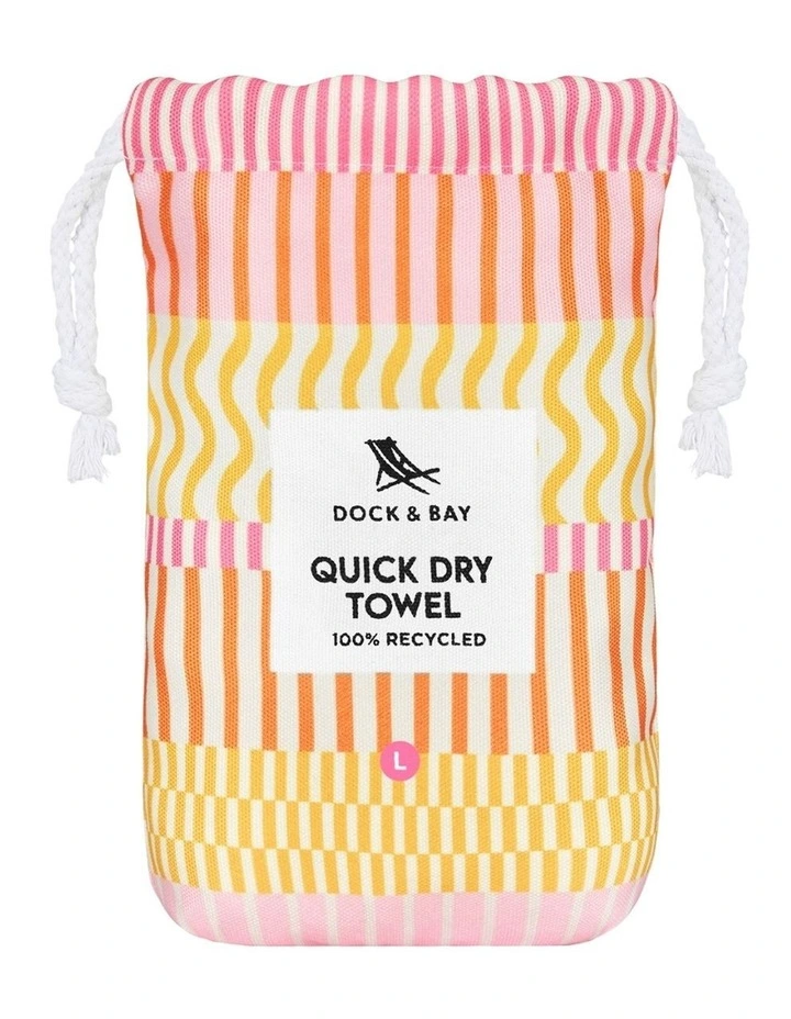 Designer Collection Beach Towel in Lemonade Waves image 5