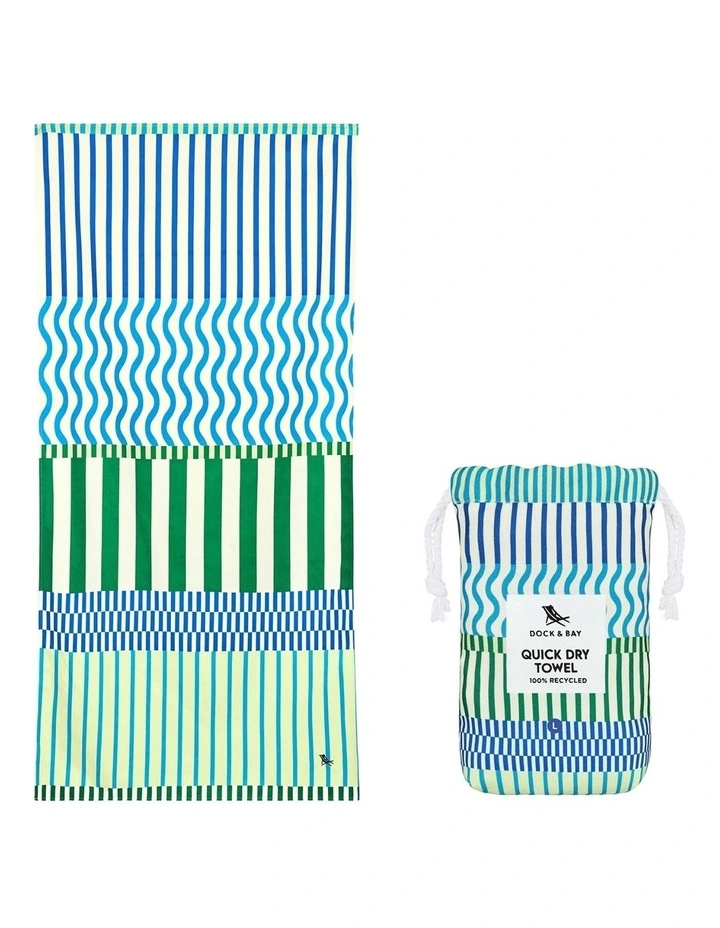 Designer Collection Beach Towel in Blueberry Spritz image 2