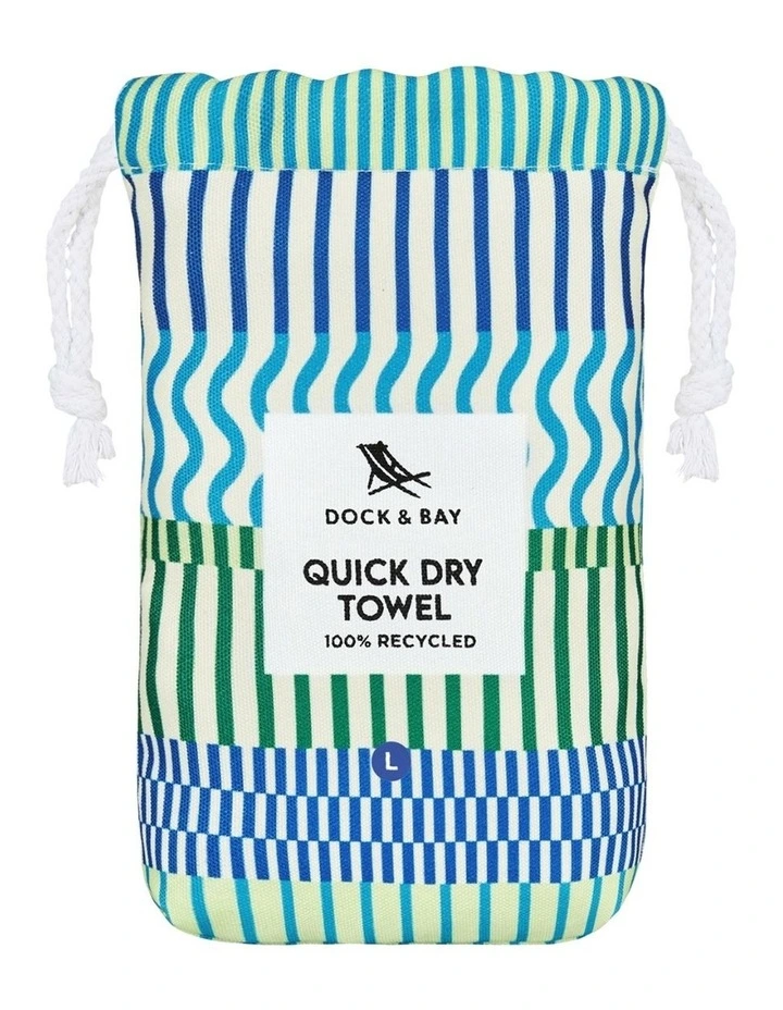 Designer Collection Beach Towel in Blueberry Spritz image 5