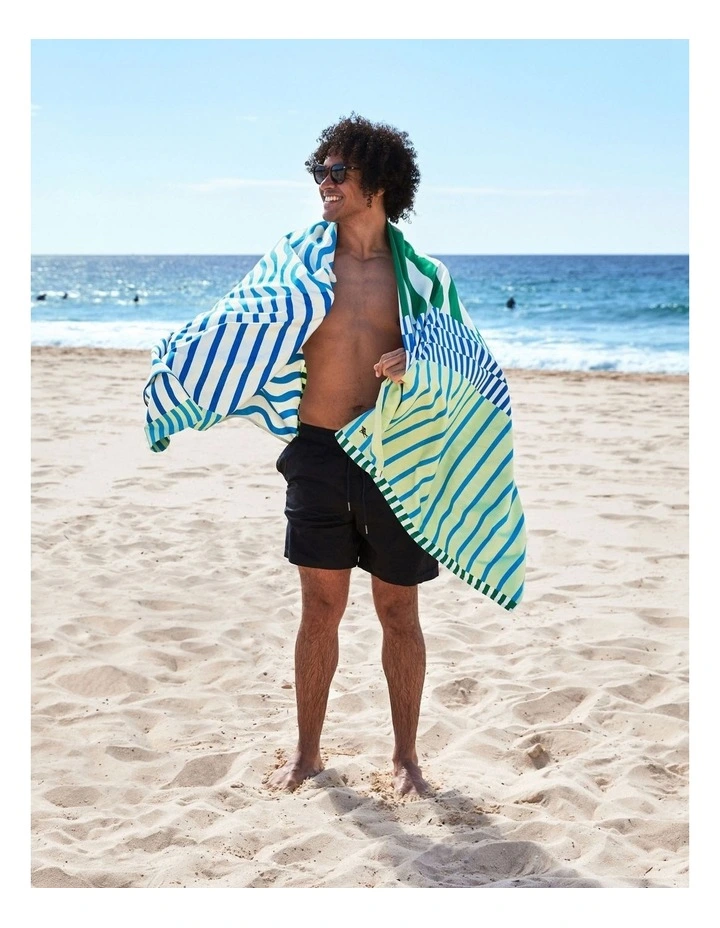 Designer Collection Beach Towel in Blueberry Spritz image 7