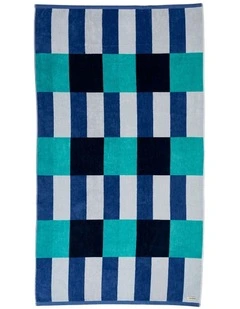 Square Beach Towel in Blue