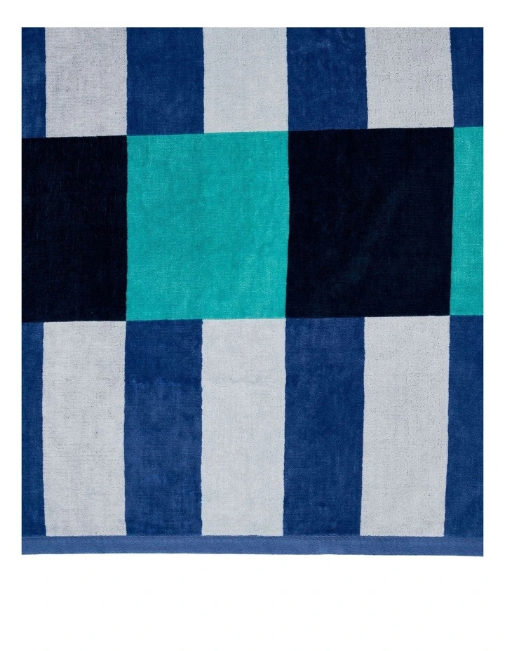 Square Beach Towel in Blue image 2