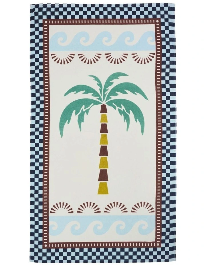 Palm Tree Beach Towel in Multi image 1