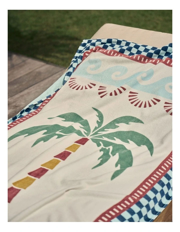 Palm Tree Beach Towel in Multi image 4