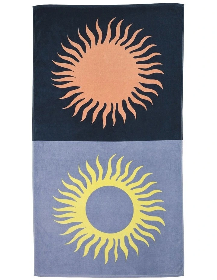 Duo Sun Beach Towel in Multi image 1