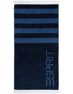 Horizon Beach Towel in Navy