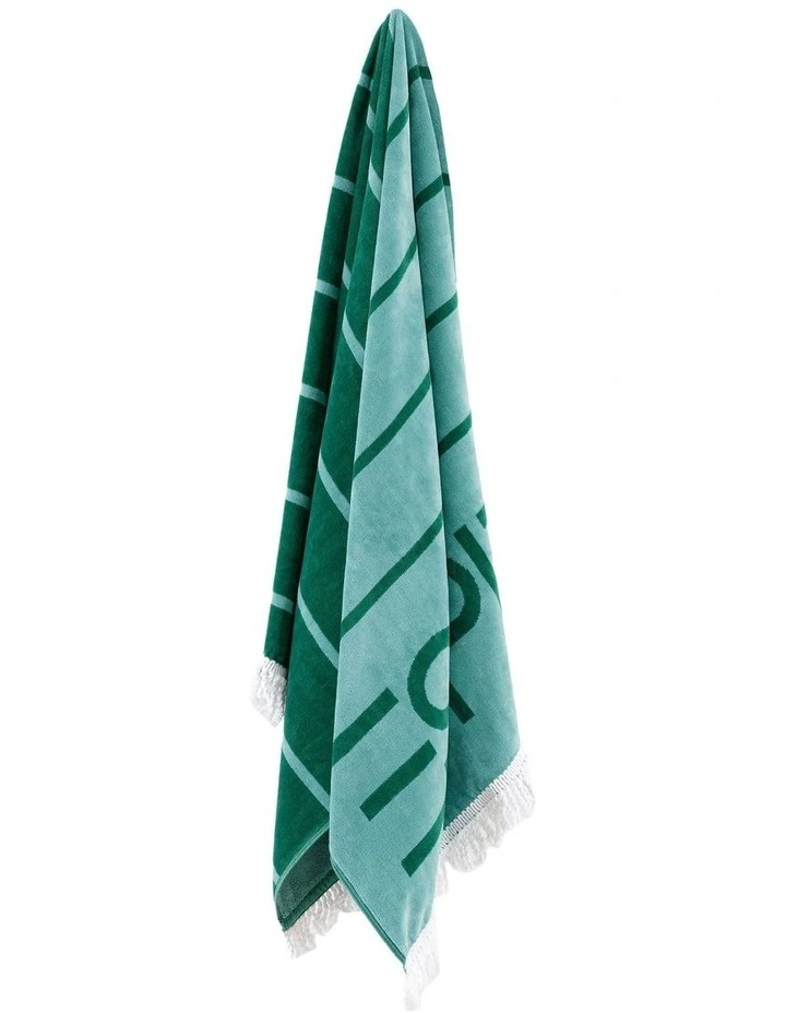 Solara Beach Towel in Teal image 2