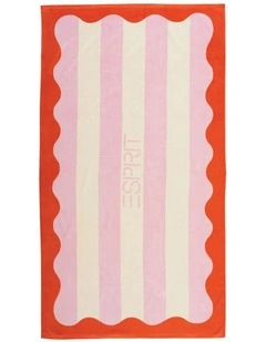 Esplanade Beach Towel in Crimson
