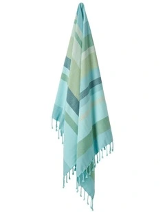 Aireys Hammam Towel in Aqua