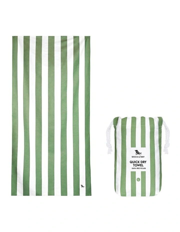 Cabana Beach Towel: Cayman Green image 2