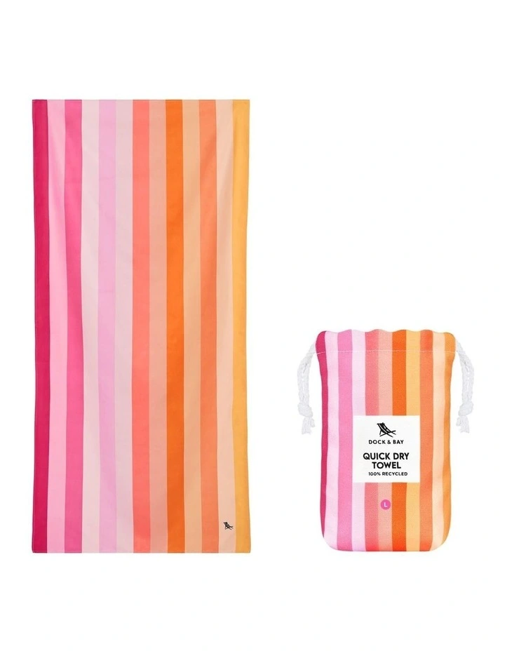 Summer Stripes Beach Towel: Miami Sorbet image 2