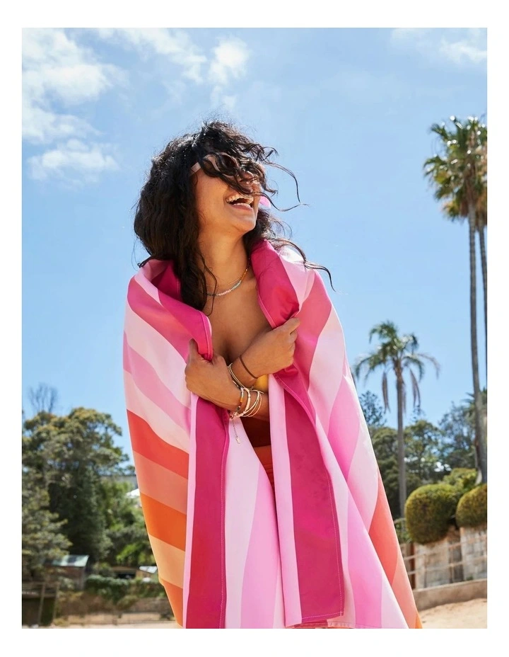 Summer Stripes Beach Towel: Miami Sorbet image 6