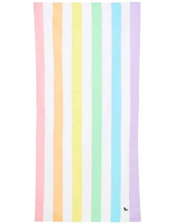Summer Stripes Beach Towel: Unicorn Waves image 1