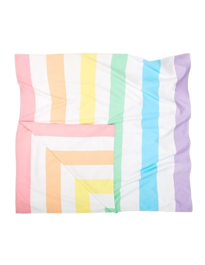 Summer Stripes Beach Towel: Unicorn Waves image 3