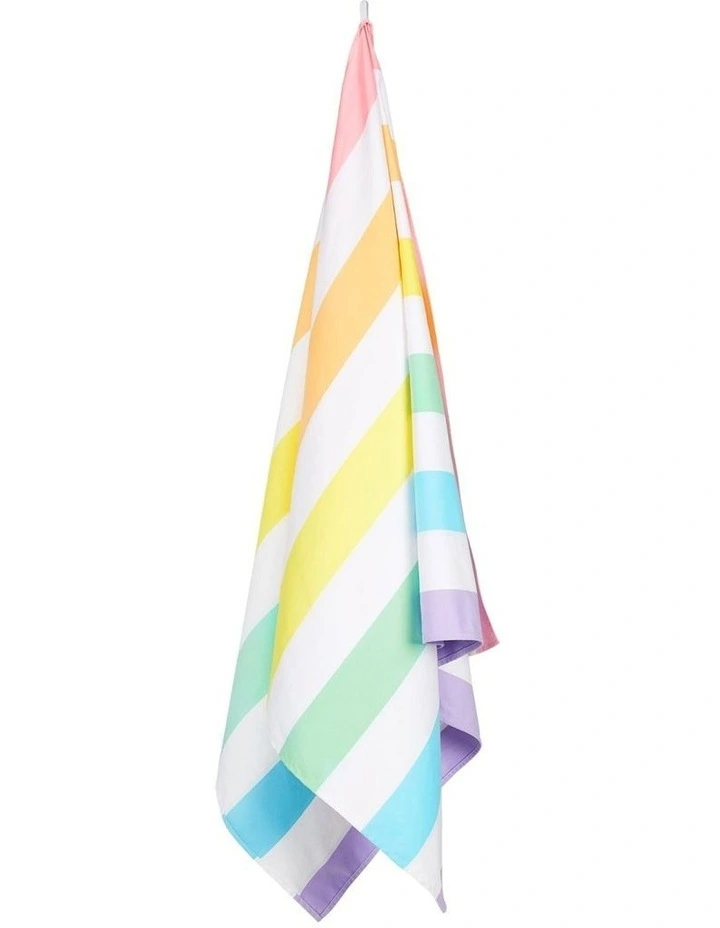Summer Stripes Beach Towel: Unicorn Waves image 4