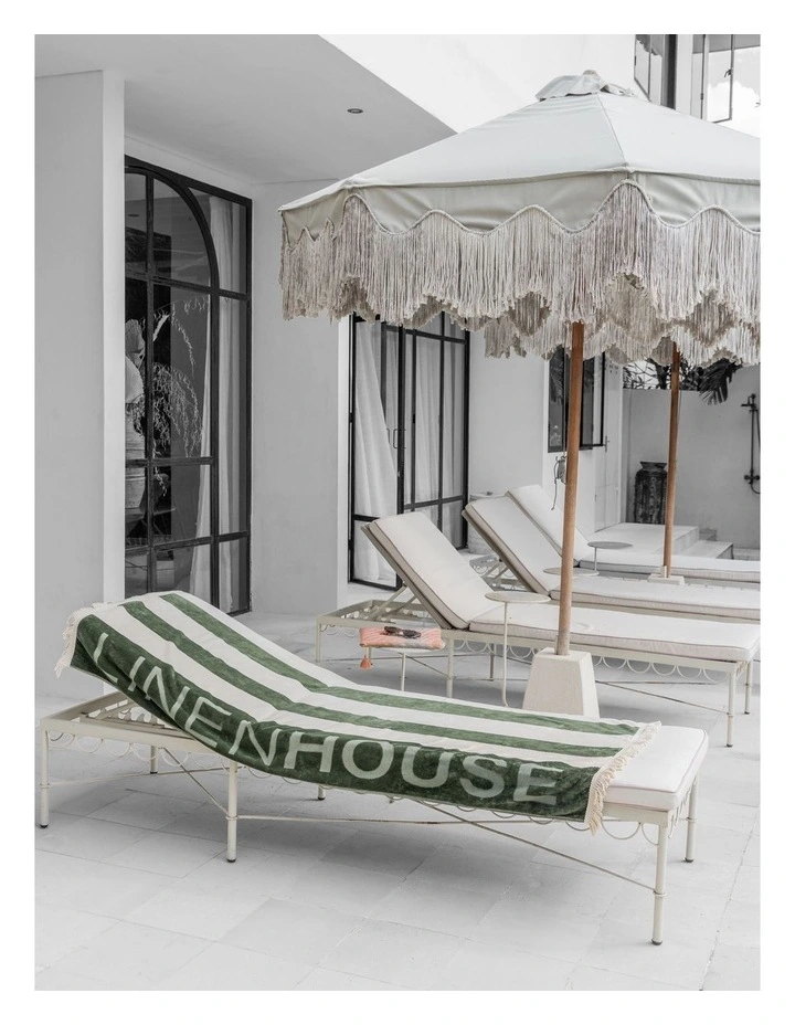 LH Logo Beach Towel In Olive image 3