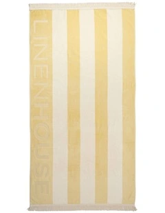 LH Logo Beach Towel In Butter