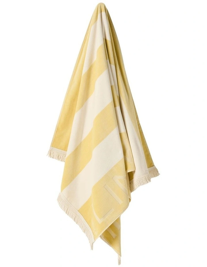 LH Logo Beach Towel In Butter image 2
