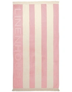 LH Logo Beach Towel In Peony