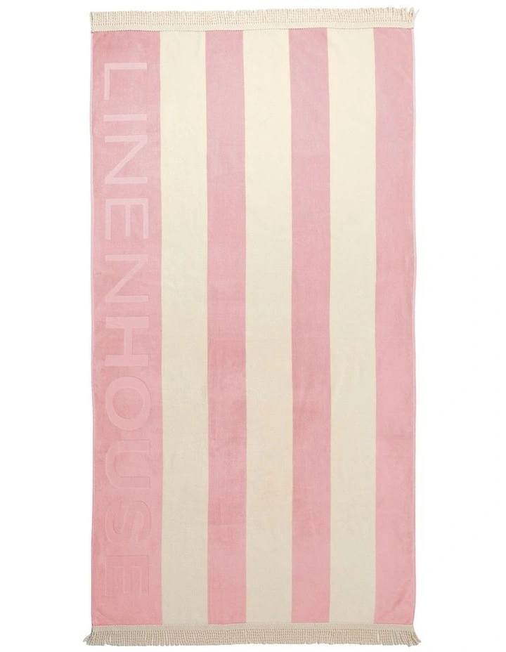LH Logo Beach Towel In Peony image 1