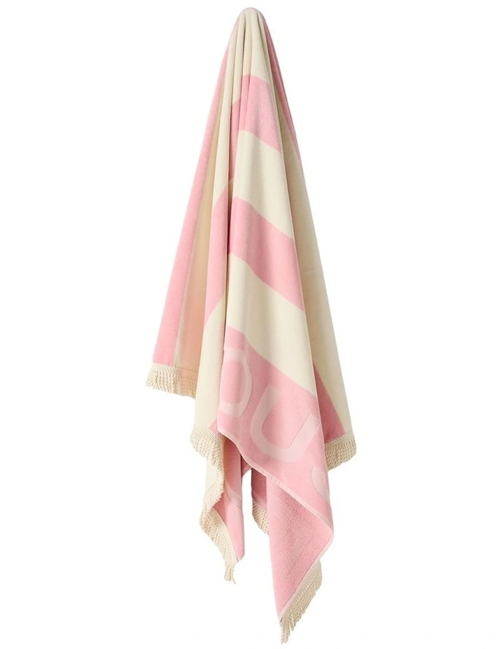 LH Logo Beach Towel In Peony image 2